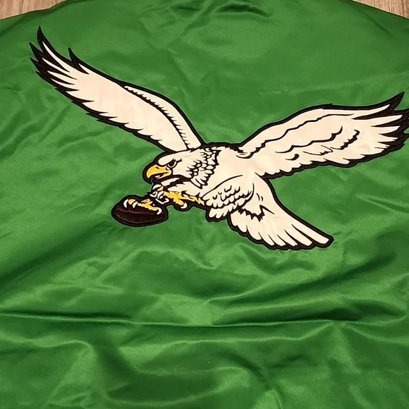 NFL Philadelphia Eagles Kelly Green Bomber Jacket - Picture 6 of 6